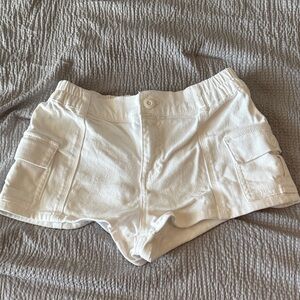 Forever 21 Women's White Cargo Shorts